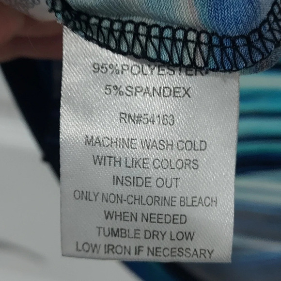 Calvin Klein Multicolor Striped Top 1X Sleeveless - Picture 8 of 8